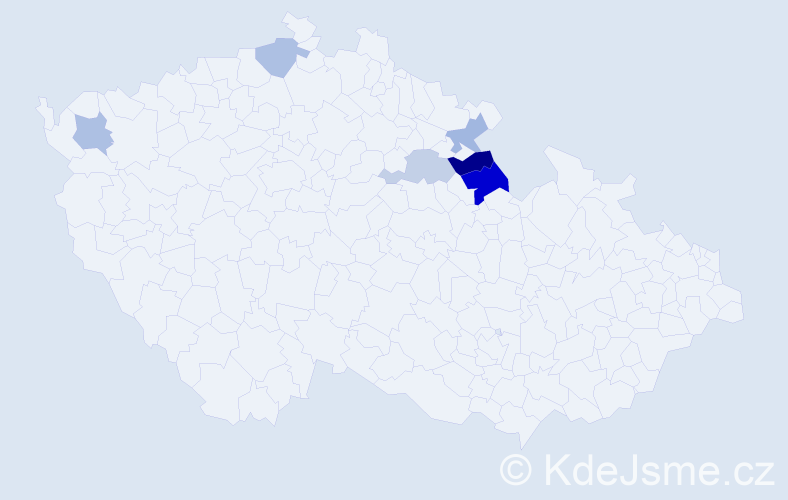 Příjmení: 'Retzer', počet výskytů 9 v celé ČR