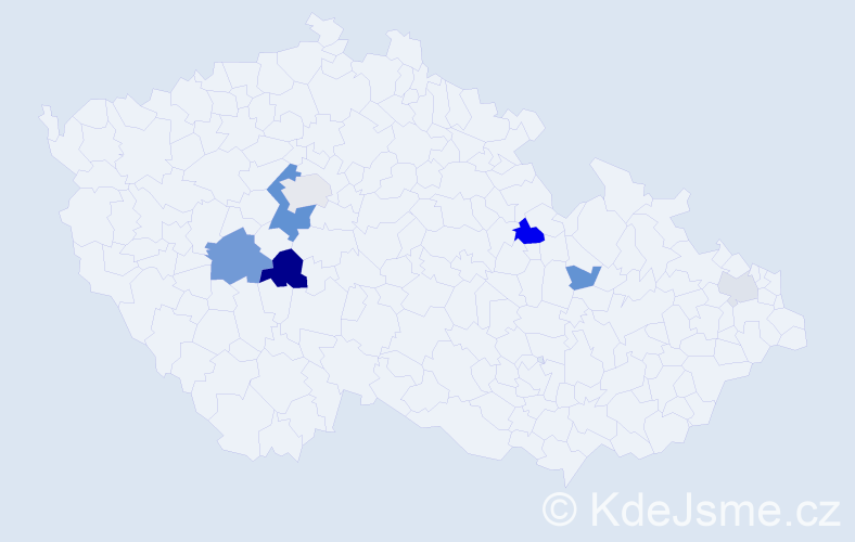 Příjmení: 'Cifrainová', počet výskytů 18 v celé ČR