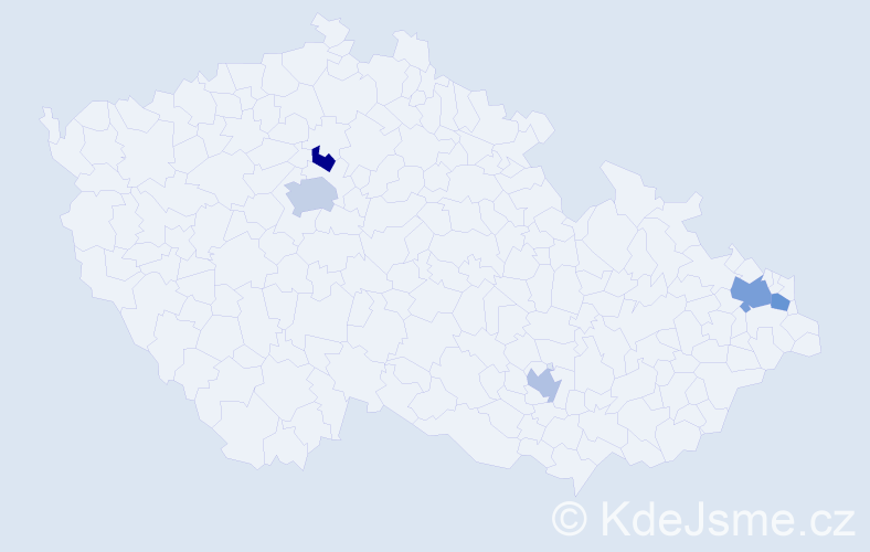 Příjmení: 'Ruhswurm', počet výskytů 7 v celé ČR