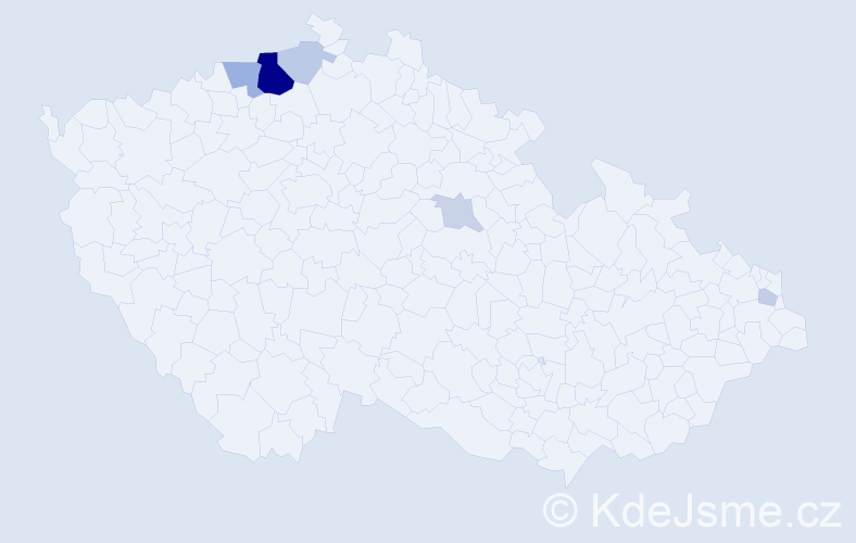 Příjmení: 'Pilník', počet výskytů 17 v celé ČR