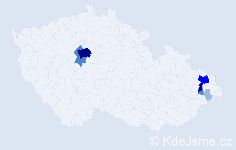 Příjmení: 'Schneiderková', počet výskytů 16 v celé ČR