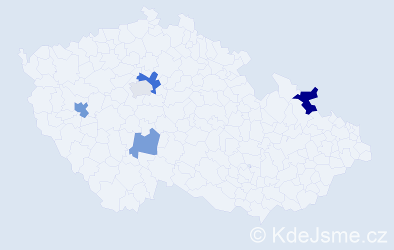 Příjmení: 'Rinke', počet výskytů 8 v celé ČR