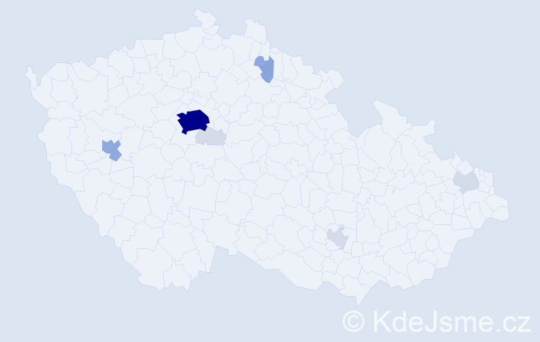 Příjmení: 'Tsohla', počet výskytů 31 v celé ČR