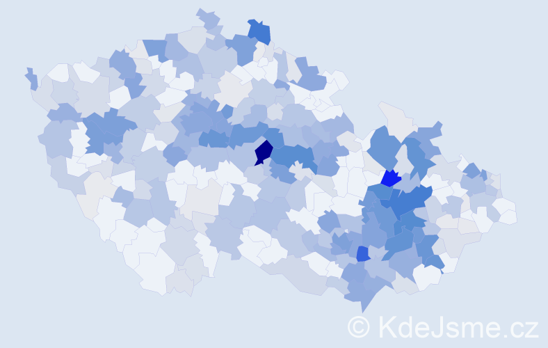 Příjmení: 'Vojáček', počet výskytů 1465 v celé ČR