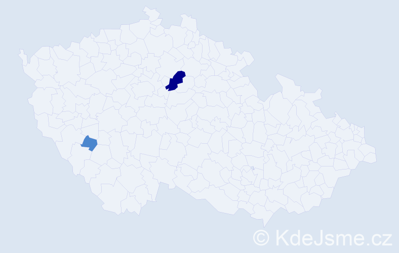 Příjmení: 'Mamisová', počet výskytů 4 v celé ČR
