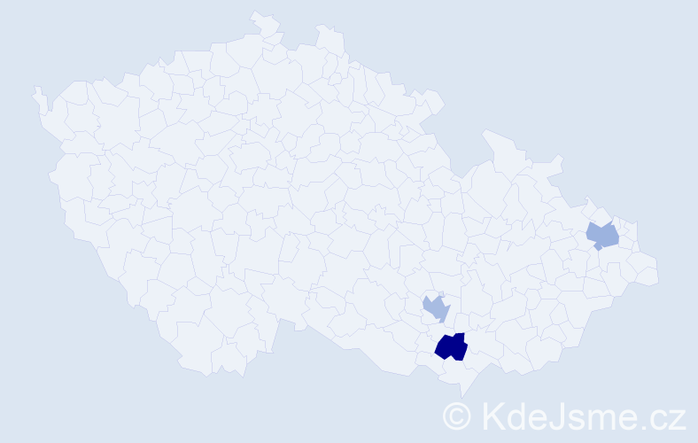 Příjmení: 'Gorbunov', počet výskytů 3 v celé ČR