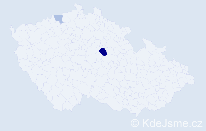 Příjmení: 'Bobowitsch', počet výskytů 3 v celé ČR