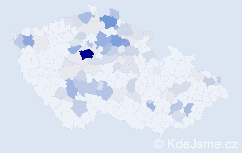 Příjmení: 'Lhota', počet výskytů 369 v celé ČR