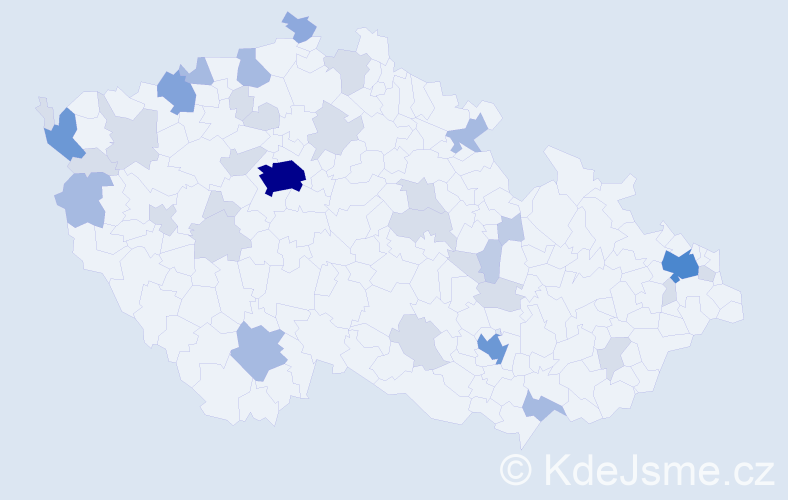 Příjmení: 'Dao', počet výskytů 94 v celé ČR