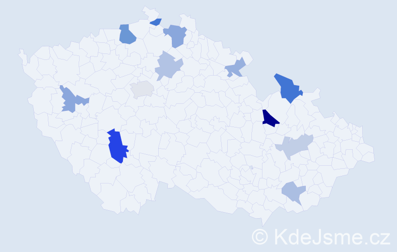 Příjmení: 'Basarabová', počet výskytů 21 v celé ČR