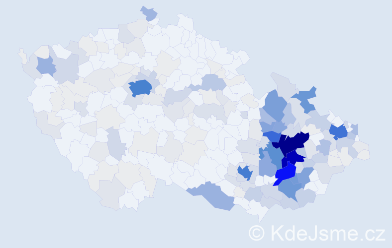 Příjmení: 'Skopalová', počet výskytů 1074 v celé ČR