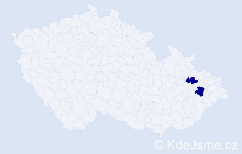 Příjmení: 'Gladysz', počet výskytů 2 v celé ČR