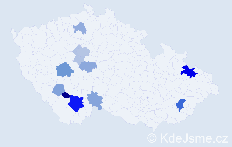 Příjmení: 'Votánková', počet výskytů 32 v celé ČR