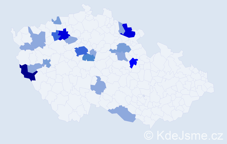 Příjmení: 'Strasser', počet výskytů 51 v celé ČR