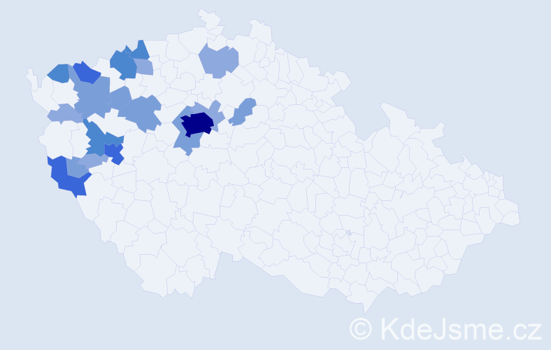 Příjmení: 'Hamatová', počet výskytů 48 v celé ČR