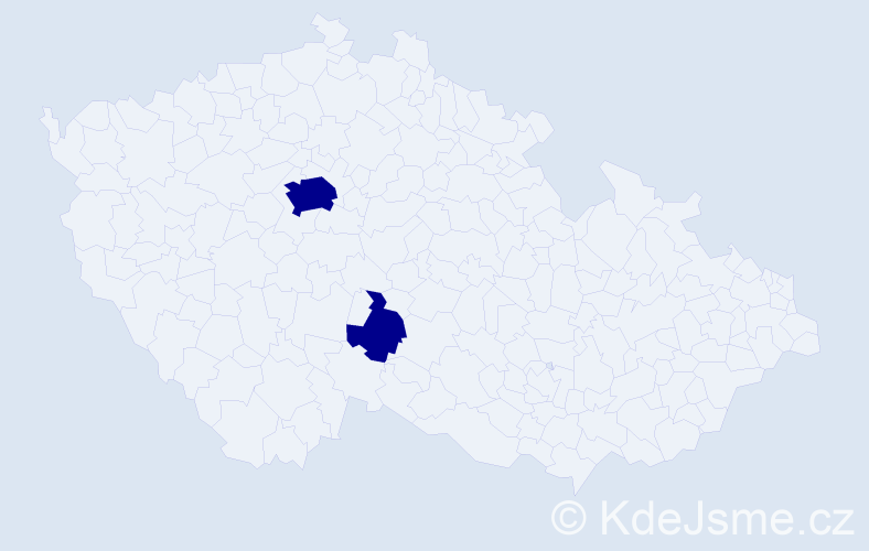Příjmení: 'Buhil', počet výskytů 2 v celé ČR