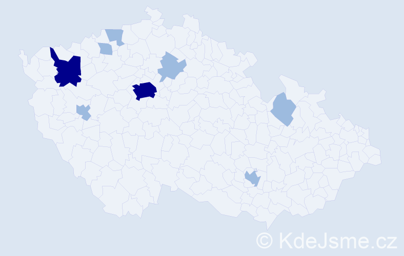 Příjmení: 'Brunnová', počet výskytů 14 v celé ČR