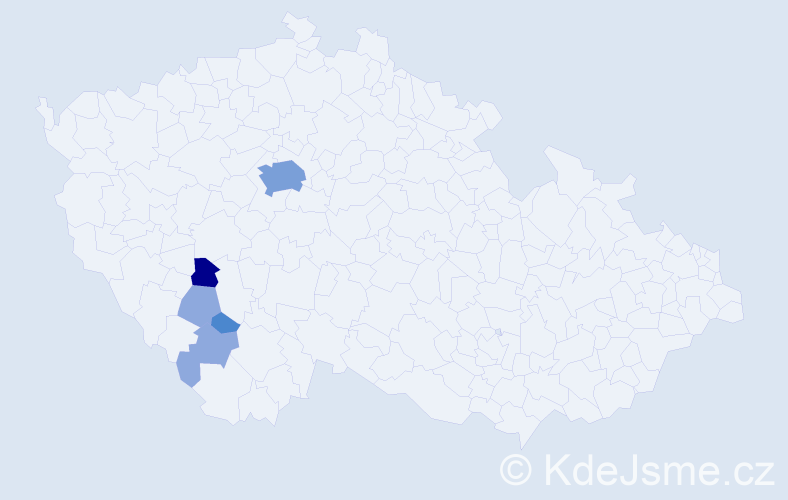 Příjmení: 'Koptyš', počet výskytů 14 v celé ČR