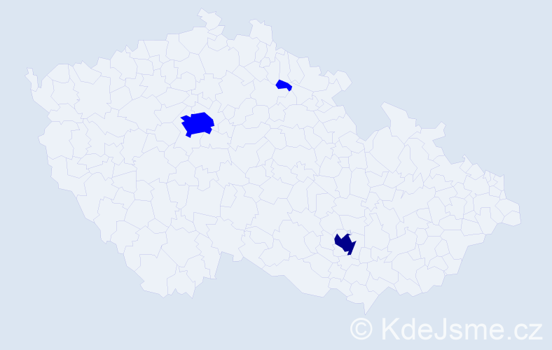 Příjmení: 'Chepyga', počet výskytů 4 v celé ČR