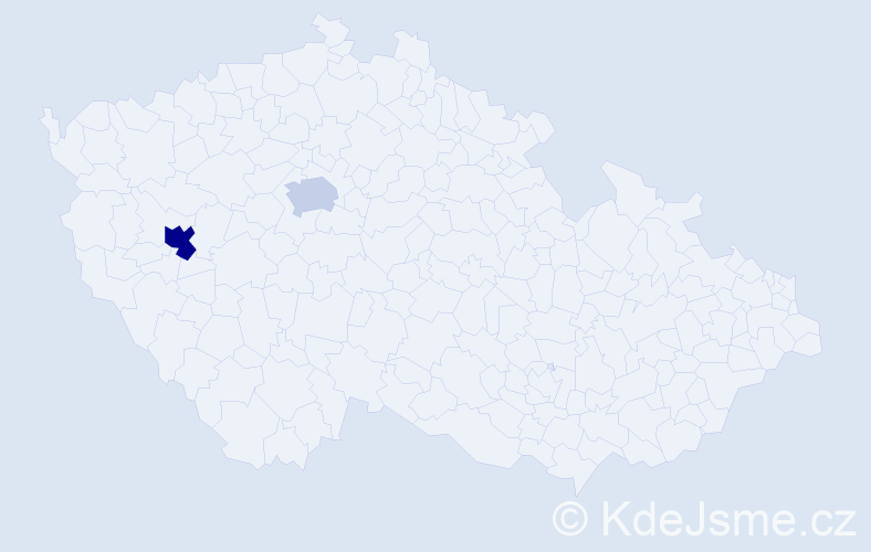 Příjmení: 'Texelová', počet výskytů 3 v celé ČR
