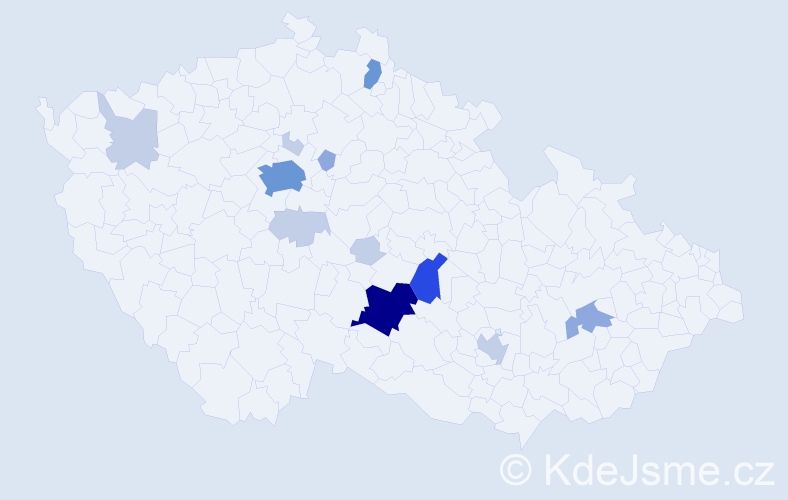 Příjmení: 'Milfajt', počet výskytů 35 v celé ČR