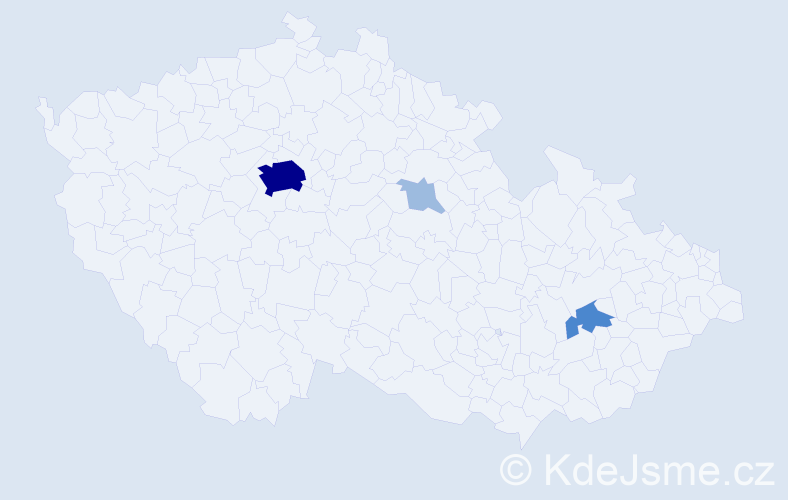 Příjmení: 'Bakhmat', počet výskytů 7 v celé ČR