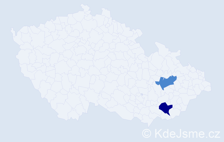 Příjmení: '"Schneyderová-Kubaniková"', počet výskytů 4 v celé ČR