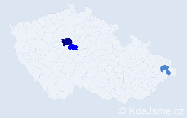 Příjmení: 'Čaplygin', počet výskytů 6 v celé ČR
