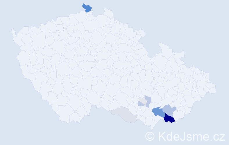 Příjmení: 'Finferová', počet výskytů 31 v celé ČR