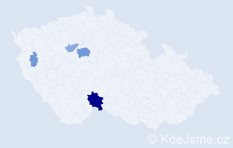 Příjmení: 'Roskovská', počet výskytů 11 v celé ČR