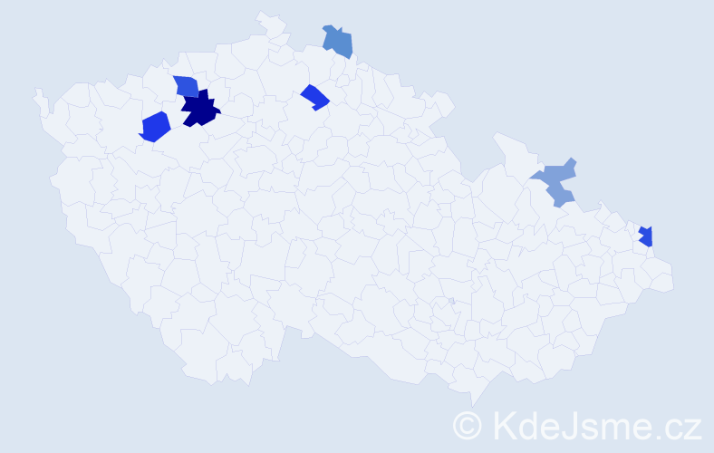 Příjmení: 'Goreová', počet výskytů 16 v celé ČR