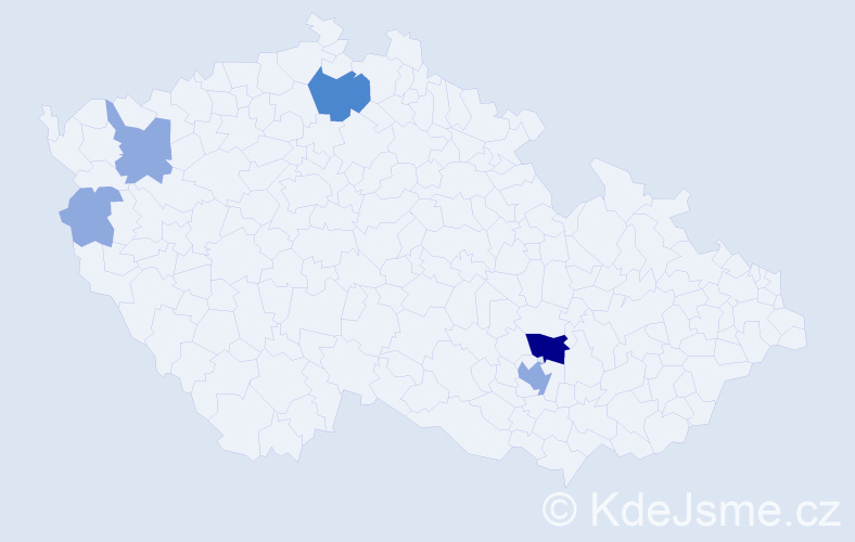 Příjmení: '"Bat-Ochir"', počet výskytů 10 v celé ČR