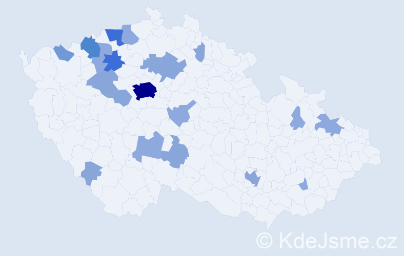 Příjmení: 'Seeman', počet výskytů 50 v celé ČR