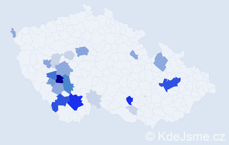 Příjmení: 'Chlanda', počet výskytů 84 v celé ČR