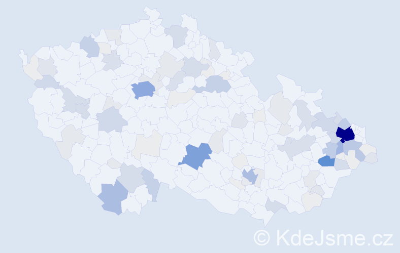 Příjmení: 'Folta', počet výskytů 400 v celé ČR