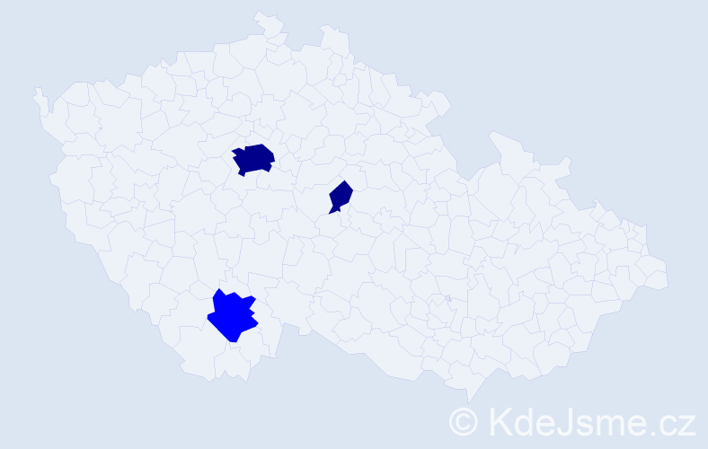 Příjmení: 'Conroy', počet výskytů 5 v celé ČR