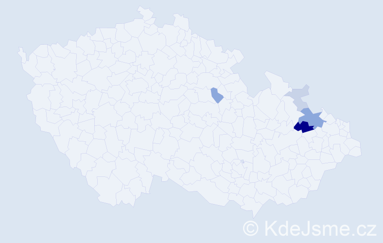 Příjmení: 'Grigierová', počet výskytů 11 v celé ČR