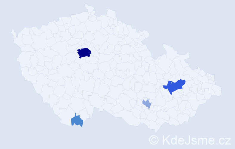 Příjmení: 'Tomajko', počet výskytů 11 v celé ČR