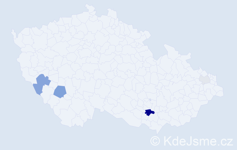 Příjmení: 'Ianosteac', počet výskytů 10 v celé ČR