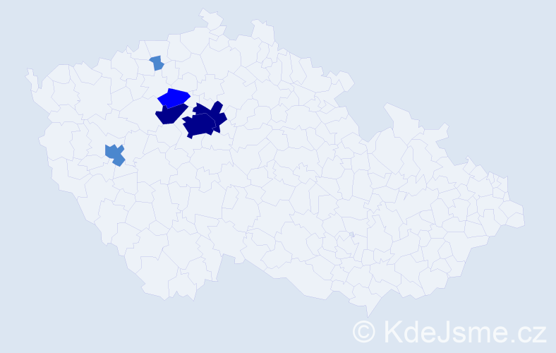 Příjmení: 'Svata', počet výskytů 13 v celé ČR