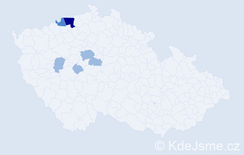 Příjmení: 'Drtikolová', počet výskytů 10 v celé ČR