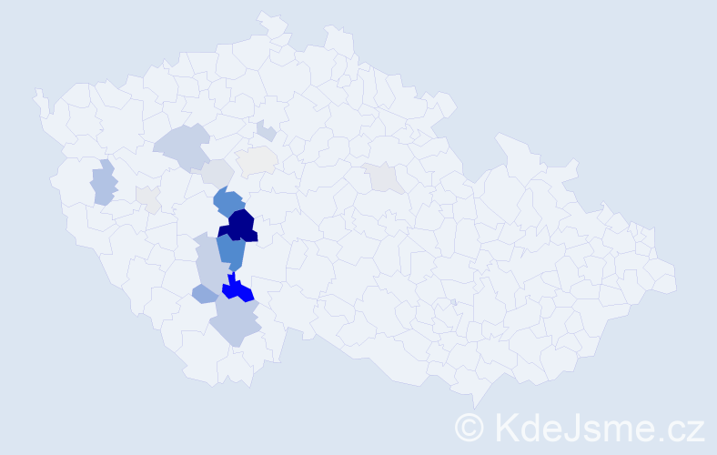 Příjmení: 'Branšovská', počet výskytů 41 v celé ČR