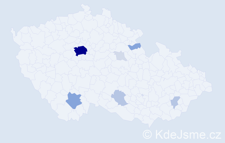 Příjmení: 'Preininger', počet výskytů 30 v celé ČR