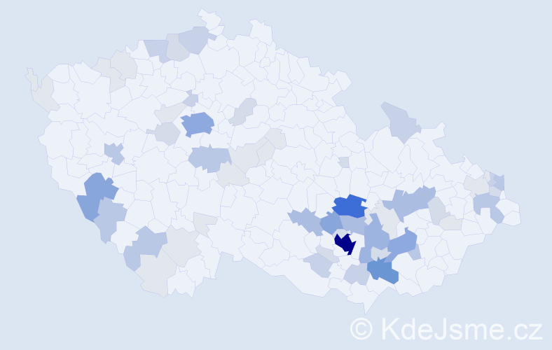 Příjmení: 'Halas', počet výskytů 209 v celé ČR