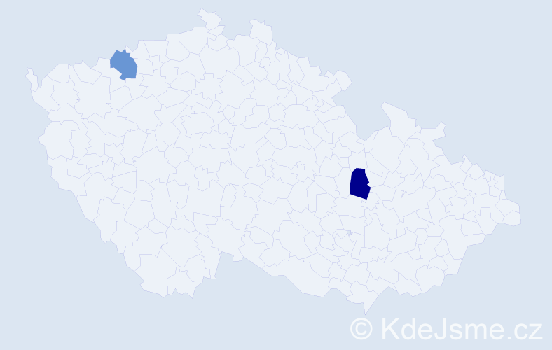 Příjmení: 'Plavajková', počet výskytů 2 v celé ČR
