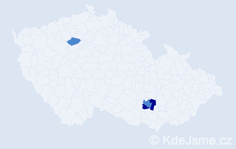 Příjmení: 'Koshi', počet výskytů 5 v celé ČR