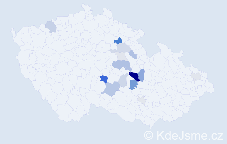 Příjmení: 'Falt', počet výskytů 33 v celé ČR