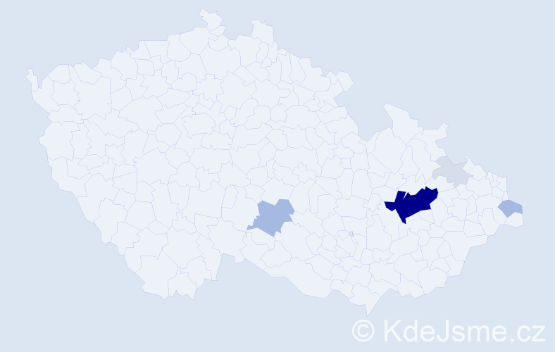 Příjmení: 'Slepicová', počet výskytů 27 v celé ČR