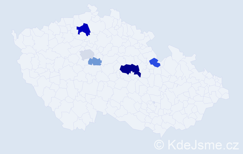 Příjmení: 'Velendorf', počet výskytů 11 v celé ČR