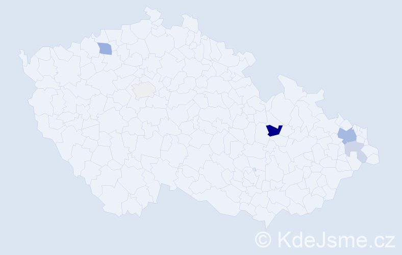 Příjmení: 'Kocembová', počet výskytů 12 v celé ČR
